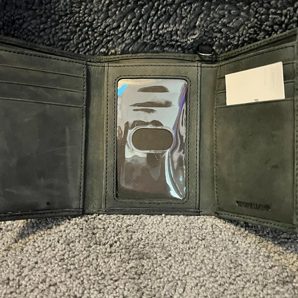 HARLEY DAVIDSON MEN'S TRIFOLD LEATHER WALLET - Picture 4 of 4